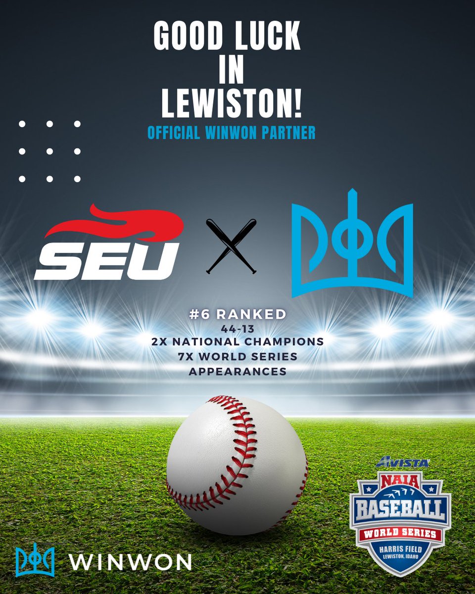 WinWon (@winwontech) on Twitter photo Rooting for WinWon Partner Southeastern University Baseball as they take on Lewiston! <a href="/NAIABall/">NAIA Ball</a>
Good luck from the whole <a href="/WinWonTech/">WinWon</a> Family! <a href="/FireAthletics/">SEU Athletics</a> <a href="/SEUFireBaseball/">Southeastern Baseball</a> <a href="/DrewWatsonAD/">Drew Watson</a> <a href="/Brittney_Kellar/">Brittney Kellar</a> Rooting for WinWon Partner Southeastern University Baseball as they take on Lewiston! <a href="/NAIABall/">NAIA Ball</a>
Good luck from the whole <a href="/WinWonTech/">WinWon</a> Family! <a href="/FireAthletics/">SEU Athletics</a> <a href="/SEUFireBaseball/">Southeastern Baseball</a> <a href="/DrewWatsonAD/">Drew Watson</a> <a href="/Brittney_Kellar/">Brittney Kellar</a>