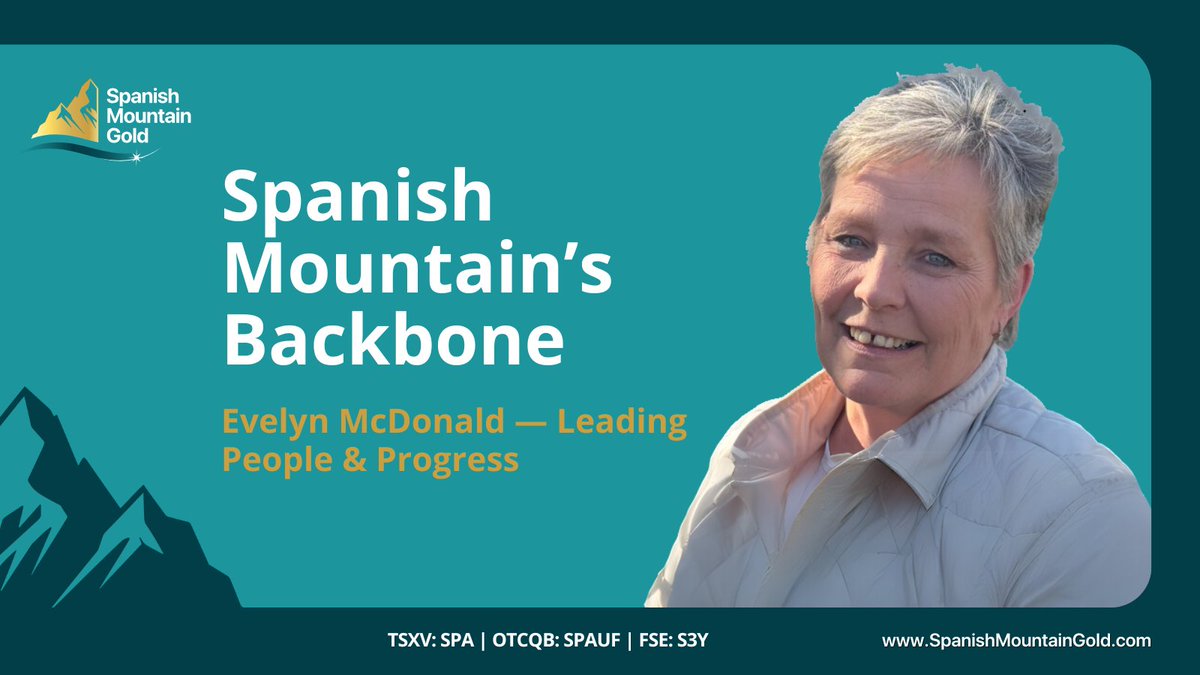 Meet Evelyn, backbone of Spanish Mountain’s 30-person camp in Likely, B.C. 👷‍♀️

From staffing to logistics, she leads it all—championing local hires, sustainability, and inclusion in mining space.

Learn how leaders like Evelyn shape the future of mining: bit.ly/44MPfJt