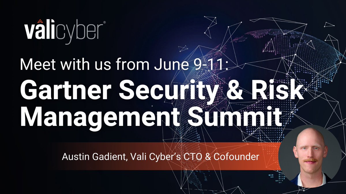 If you’ve been following recent news, you know hypervisors like VMware #ESXi are under active attack from #ransomware groups.
 
Vali Cyber CTO, @AustinGadient, will be at the Gartner Security &amp; Risk Management Summit June 9–11, ready to help security teams get ahead of this