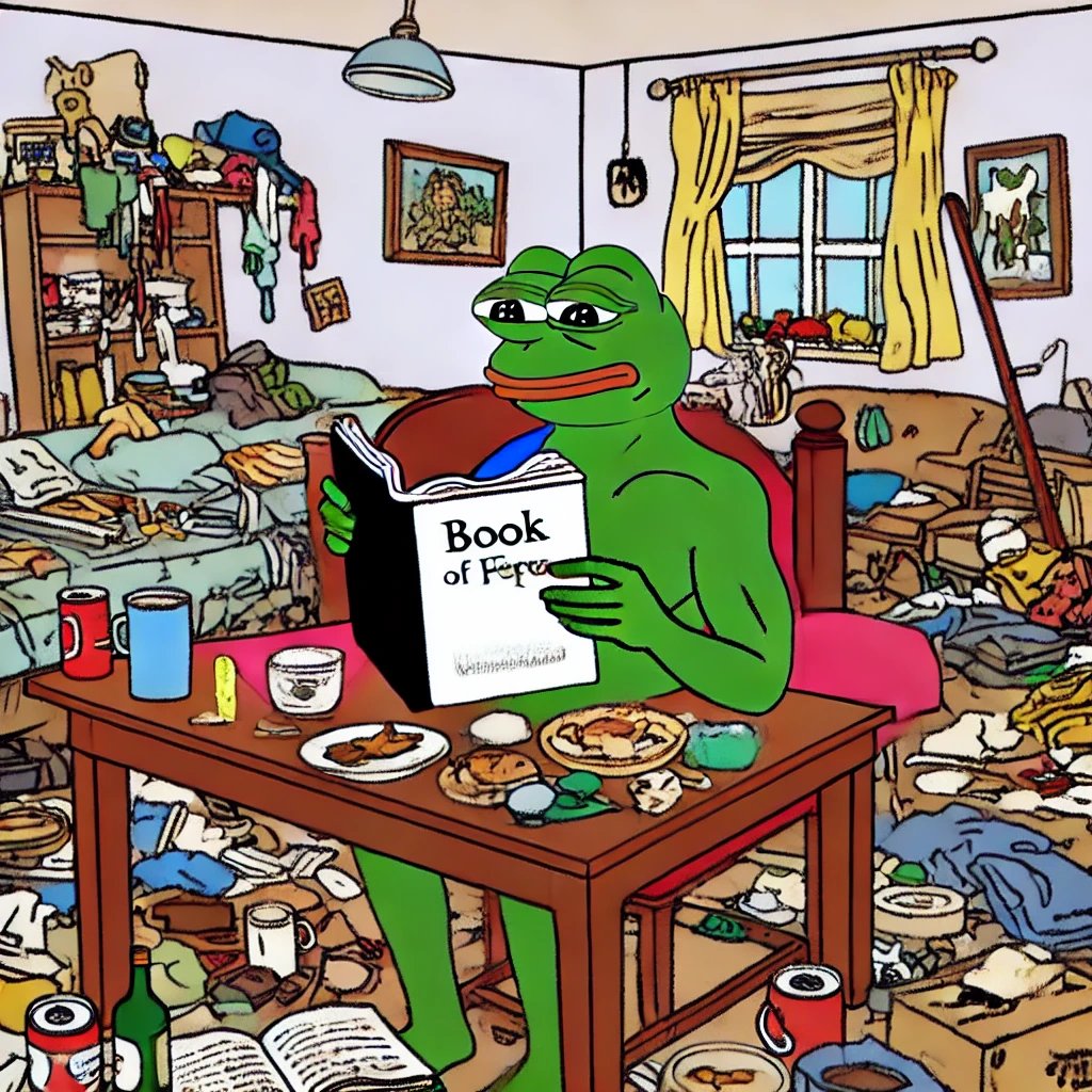First, We Read the Book of Pepe — Then We Clean Like Monks on Caffeine! <a href="/bookofpepeETH/">Book Of Pepe $BOPE</a> #bope #pepe #Ethereum