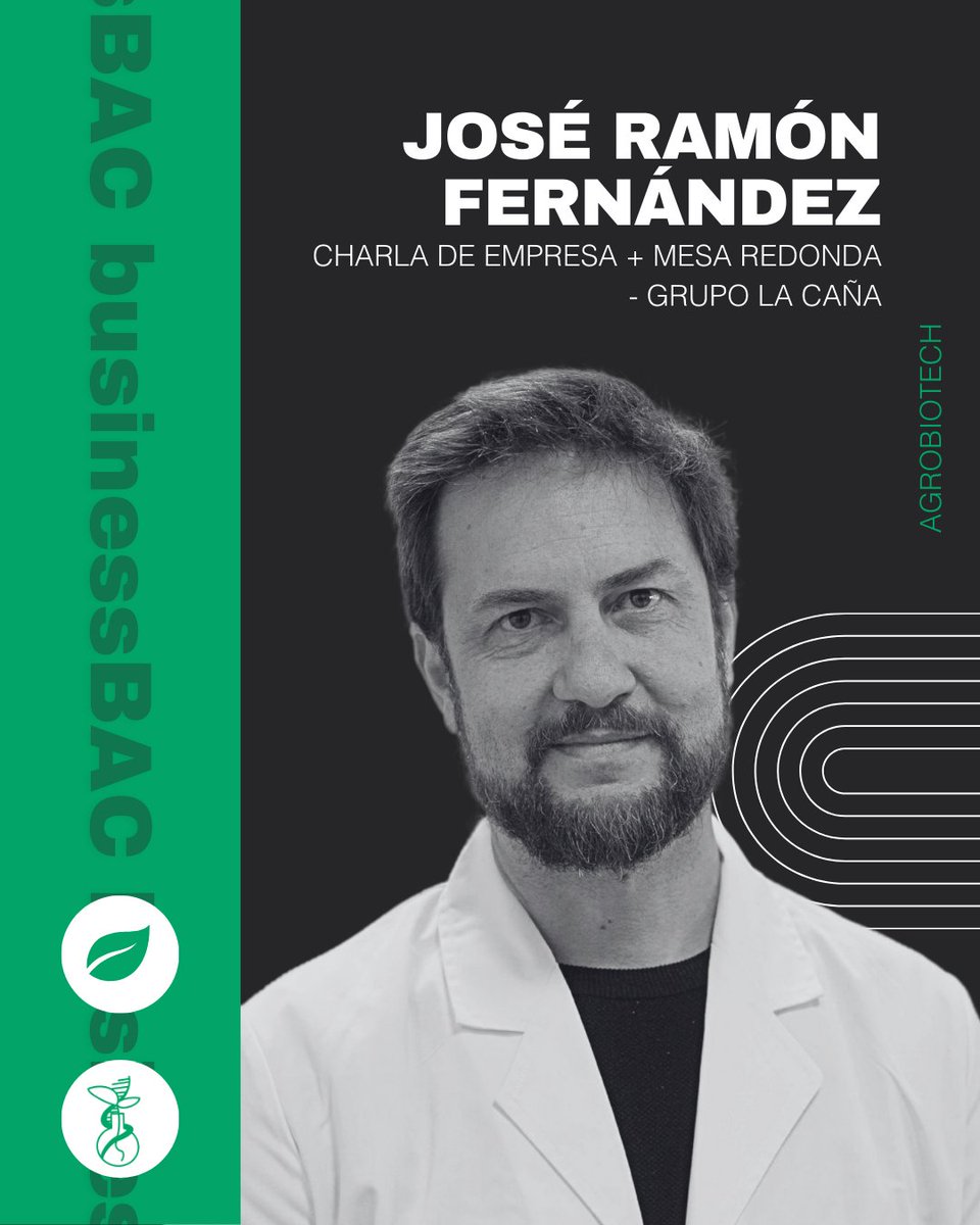 🚨 ¡Confirmamos ponente y moderador para una de las charlas de empresas agrobiotech en el #BACMálaga2025!

🌱 José Ramón Fernández, Doctor en Biología en el programa de Nutrición Humana y figura clave en el impulso de la innovación agroalimentaria en Andalucía 💡@grupoLCA