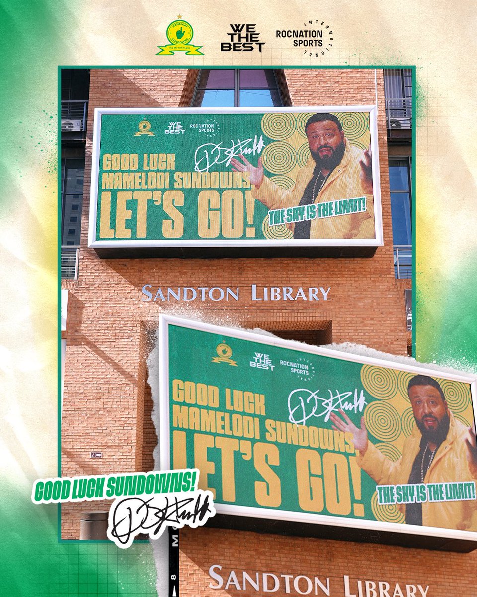 Together with <a href="/djkhaled/">DJ KHALED</a>, RNSI have launched an outdoor campaign to cheer on <a href="/Masandawana/">Mamelodi Sundowns FC</a> ahead of the CAF Champions League final 🏆

#Sundowns | #TotalEnergiesCAFCL