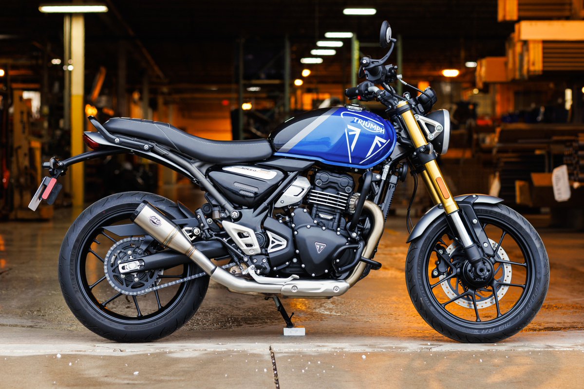 Track or street, the Grand National slip-on is a must-have upgrade for the Triumph Speed 400 and Scrambler 400 X.

See it for yourself here:
sscycle.com/products/trium…

2/2