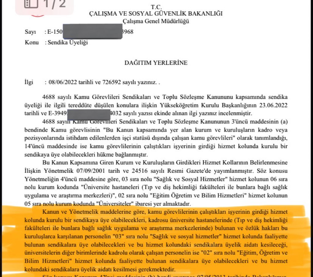 📌 Kanun-yönetmelik açık mı, açık!
📌 Yargı kararı var mı, var!
📌 Emsal idari emir var mı, var!
📌 Örneklerde çalışılan kurumların farkı ortada mı, ortada! 

Tüm kanıt ve delilleri sunmamıza rağmen tek ses etmeyen, hükmü yanlı bazı görevlilerine devreden,  irademizi görmezden