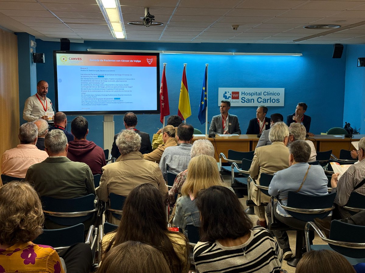 World Bladder Cancer Patient Coalition (@worldbladdercan) on Twitter photo Today we joined the first Bladder Cancer Patient Day organised by <a href="/CANVES_ES/">CANVES Alianza por el Cáncer de Vejiga en España</a> in Madrid 🇪🇸
An inspiring day of exchange with patients, caregivers & professionals, sharing stories, insights, and building stronger connections across the #bladdercancer community. Today we joined the first Bladder Cancer Patient Day organised by <a href="/CANVES_ES/">CANVES Alianza por el Cáncer de Vejiga en España</a> in Madrid 🇪🇸
An inspiring day of exchange with patients, caregivers & professionals, sharing stories, insights, and building stronger connections across the #bladdercancer community.