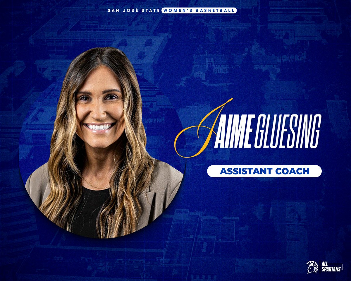 Welcome to Spartan Nation! 💙⚔️💛

We’re thrilled to add Jaime Gluesing to our staff as an Assistant Coach. 

#AllSpartans
