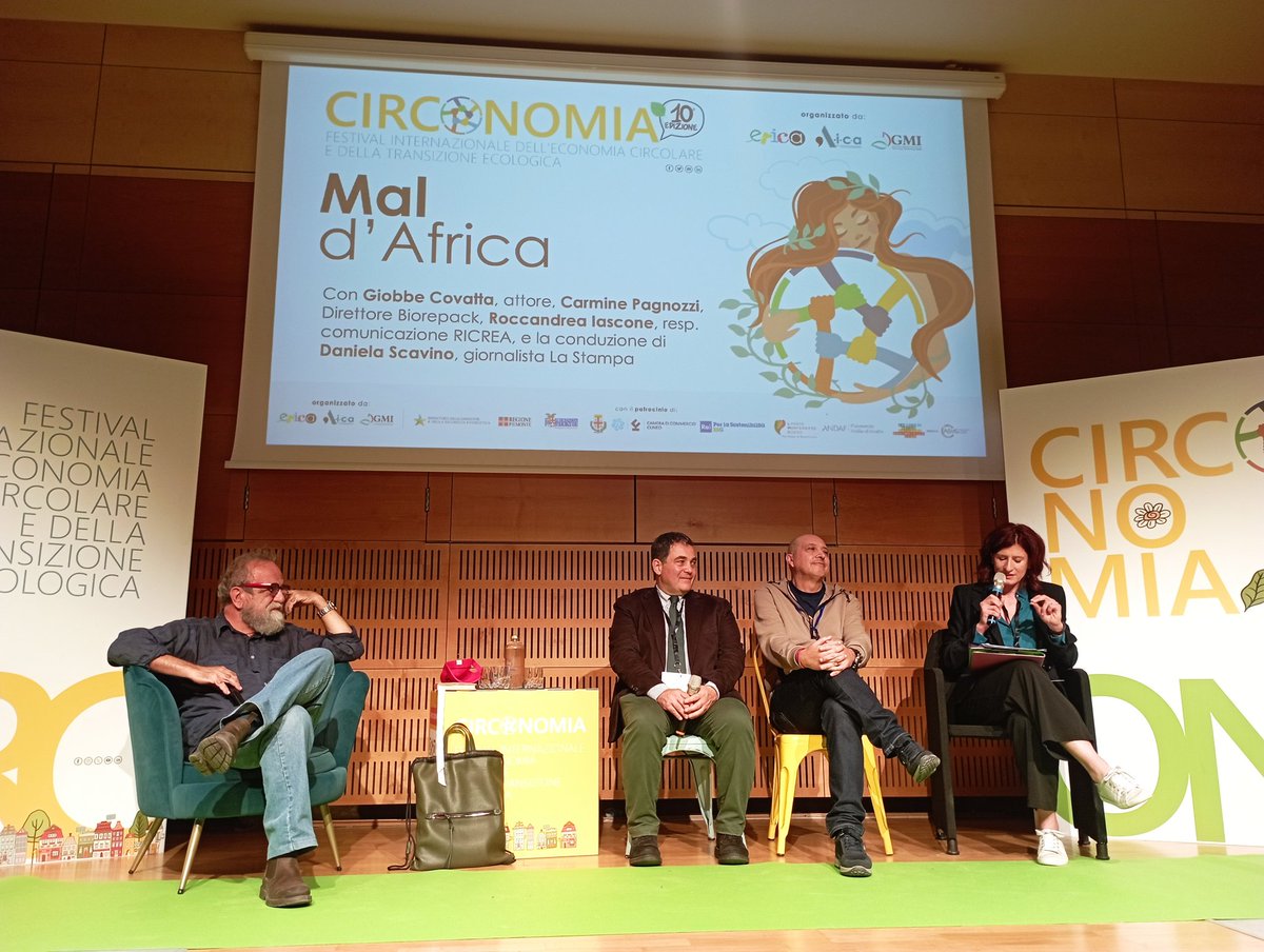 Circonomia (@circonomia) on Twitter photo Si parte per un viaggio in #Africa con Giobbe Covatta che, nell'ultimo appuntamento ci questa prima giornata di #Circonomia dialoga con Carmine Pagnozzi di <a href="/Biorepack_Cons/">Consorzio Biorepack</a> e <a href="/Rokkandrea/">Roccandrea Iascone</a> di <a href="/RicreaAcciaio/">RicreaAcciaio</a> Si parte per un viaggio in #Africa con Giobbe Covatta che, nell'ultimo appuntamento ci questa prima giornata di #Circonomia dialoga con Carmine Pagnozzi di <a href="/Biorepack_Cons/">Consorzio Biorepack</a> e <a href="/Rokkandrea/">Roccandrea Iascone</a> di <a href="/RicreaAcciaio/">RicreaAcciaio</a>