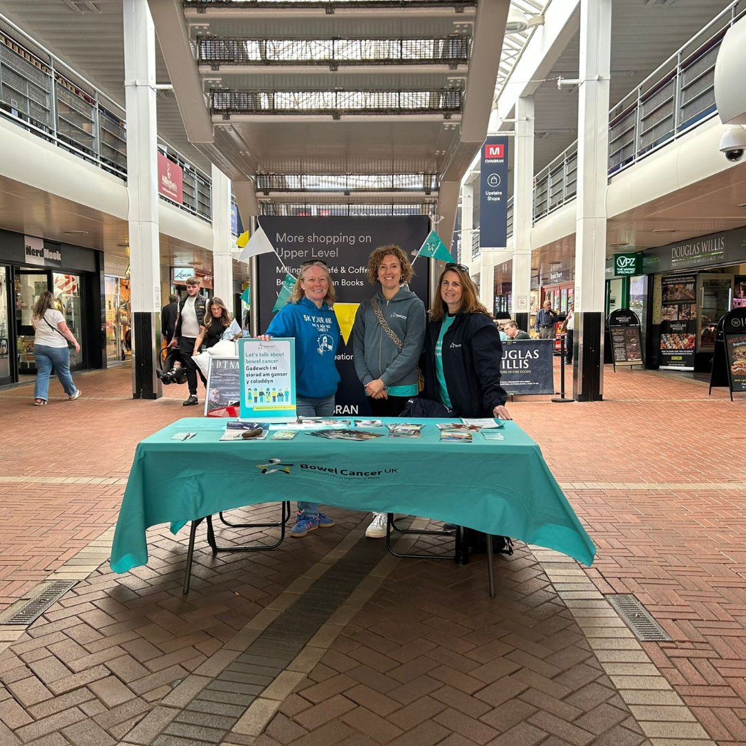 Throughout the year we hold awareness stands in local areas so we can reach the people who need us most. We share important information about the symptoms of #BowelCancer and the bowel screening programme. 

We couldn't do this without our fantastic volunteers' support. Discover