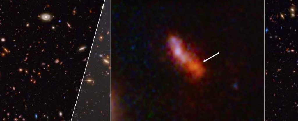 ExploreCosmos_'s tweet photo. The #JWST has identified the most distant galaxy ever observed, named MoM-z14, dating back to just 280 million years after the Big Bang. This discovery pushes the boundaries of our understanding of the early universe and challenges existing theories of galaxy formation.

Record-Breaking Distance: MoM-z14 exhibits a redshift of z = 14.44, surpassing the previous record-holder, JADES-GS-z14-0, which had a redshift of 14.32 and was observed at 290 million years post-Big Bang. 

Unexpected Brightness: Contrary to prior expectations, JWST has uncovered a surprising number of bright galaxies at redshifts greater than z = 10, indicating that such luminous galaxies were more common in the early universe than previously thought.

Stellar Composition: Spectroscopic analysis reveals that MoM-z14's light predominantly originates from stars rather than an active galactic nucleus. Its chemical composition, particularly the nitrogen-to-carbon ratio, resembles that of ancient globular clusters in the Milky Way, suggesting similar formation environments. 

This groundbreaking discovery not only sets a new benchmark for the earliest known galaxy but also provides valuable insights into the conditions and processes that prevailed during the universe's infancy.

👉 https://t.co/eZFsMcVBHy