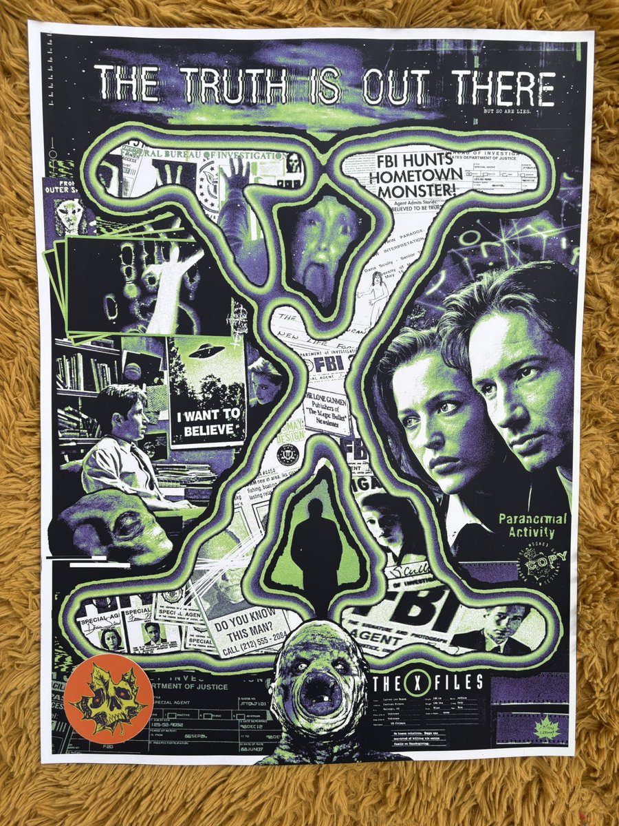 lukedismay's tweet photo. The Truth is Out There. (But so are lies) prints out now! Thanks for looking https://t.co/BYDFKeDNQM