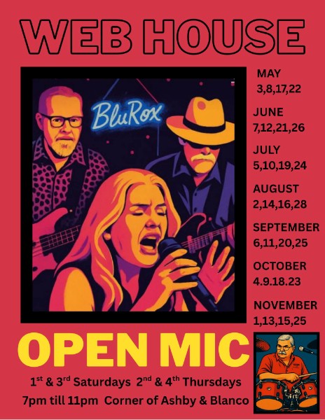 Web_House's tweet image. Join us tonight for Open Mic from 7pm-11pm.
Web House Café &amp;amp; Bar
320 Blanco Rd.
San Antonio, TX 78212
PH: 210-531-0100