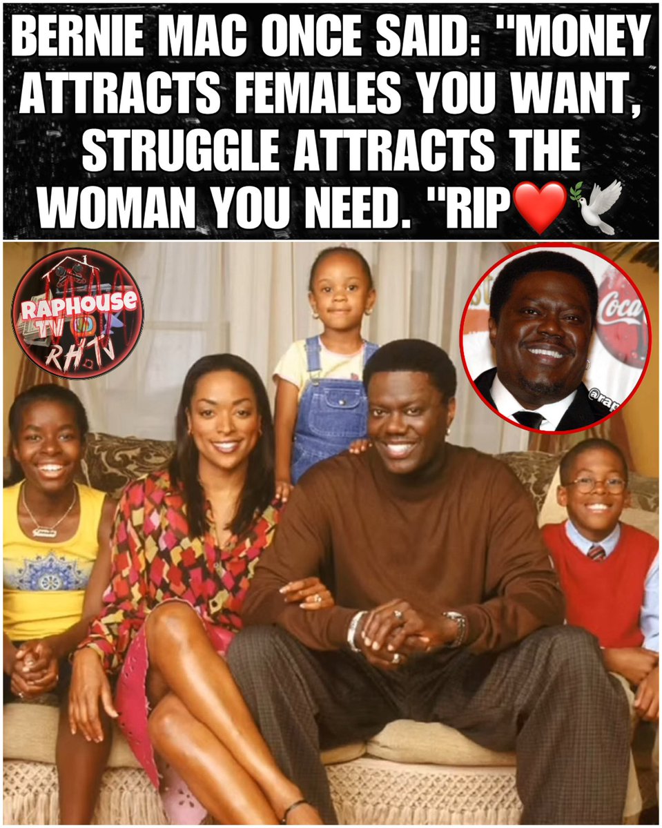 Bernie Mac once said: “Money attracts female you want, struggle attracts the woman you need. RIP ❤️🕊️