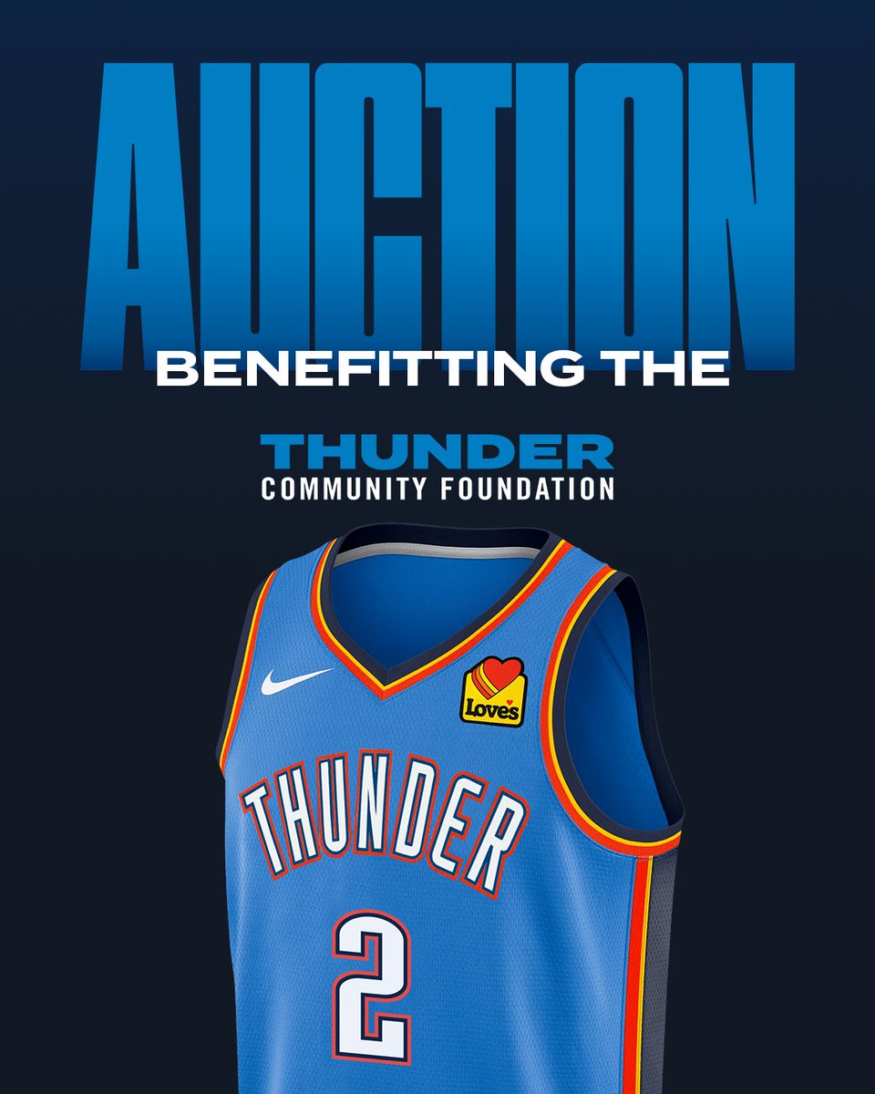 thundercares's tweet image. Support your community during the Playoffs and celebrate your MVP by participating in the Thunder Community Foundation auction!
Visit section 104 tonight to place your bid! Auction goes live at doors open ⏰