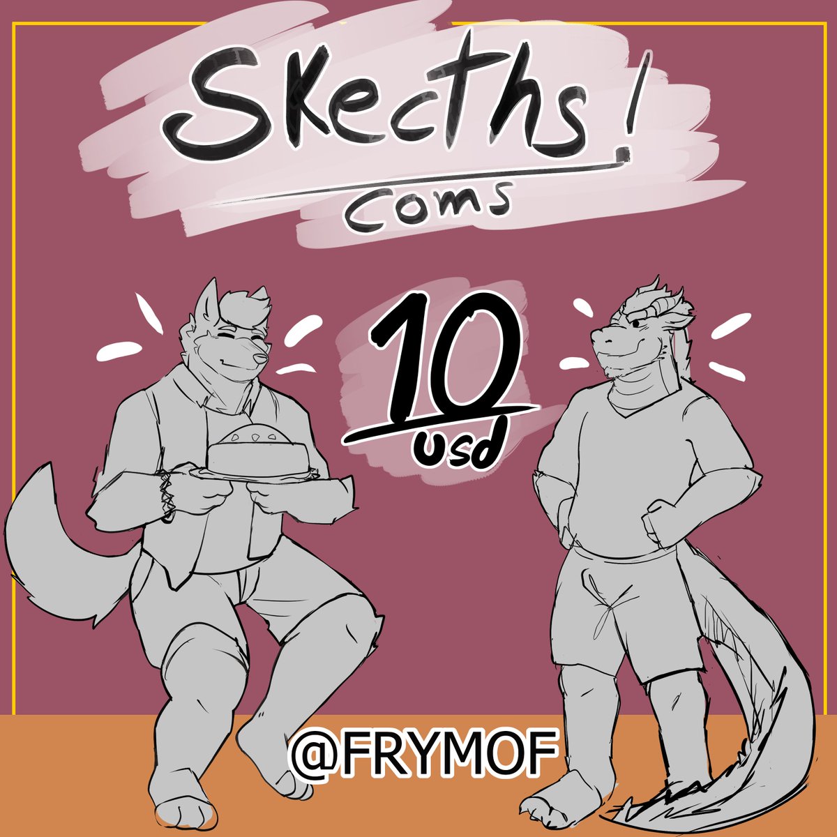 hi, I need to pay for some things at the end of this month so I offer these fullbody sketches!!! sharing also helps a lot!