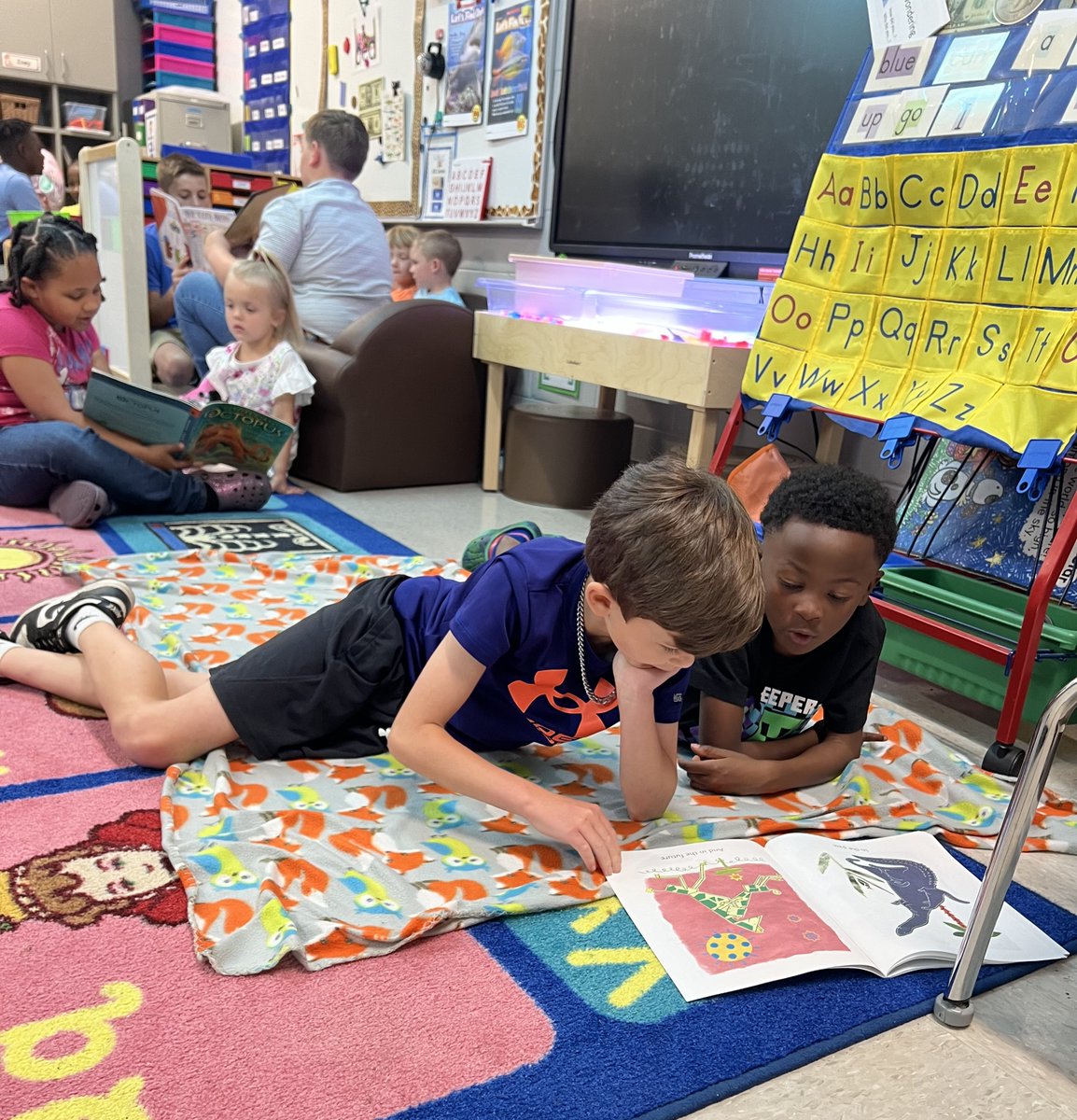 Thank you to Caledonia Elementary School's LeeAnn Langford for sending pictures of CES third- and fifth-grade students reading to CES pre-kindergarten students for Quilts and Reading Day, which is part of the school's ABC Countdown to Summer. (3/3)