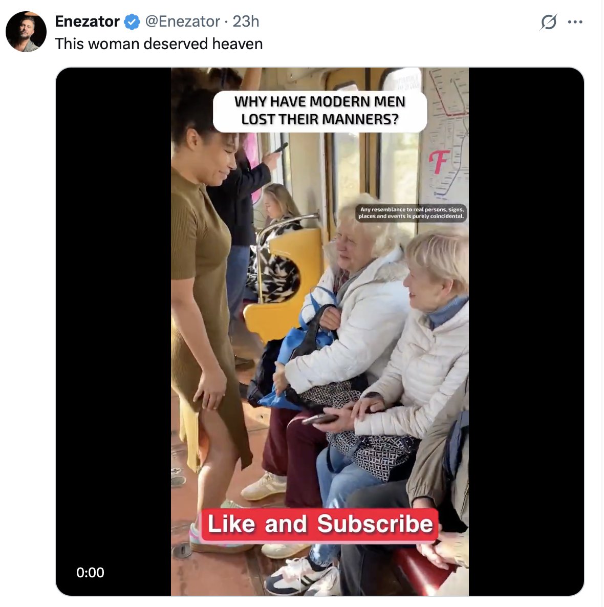 This stuff is so weird.
Knowing people will share it seemingly alright with it clearly being fake is unsettling.
Who do they think is filming it? Just some guy?
They're fine with it because it agrees with their "Doesn't anyone care anymore?!" alienation so they don't question it.