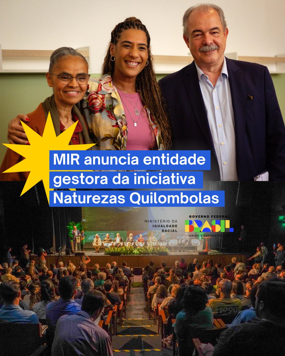 O Ministério da Igualdade Racial (MIR), o <a href="/mmeioambiente/">Ministério do Meio Ambiente e Mudança do Clima</a> e o <a href="/bndes/">BNDES</a> anunciaram os parceiros gestores da iniciativa Naturezas Quilombolas, que tem como objetivo beneficiar 40 territórios quilombolas na Amazônia com R$ 33 milhões do Fundo Amazônia.

🧵