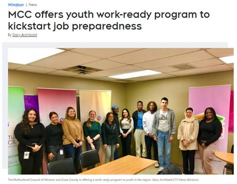 THE MCC (@multiculturalcl) on Twitter photo Thank you <a href="/CTVWindsor/">CTV Windsor</a> for spotlighting our five-week in-class youth employment placement program, focusing on preparing students in the tourism and hospitality industry in Windsor-Essex. Thank you <a href="/CTVWindsor/">CTV Windsor</a> for spotlighting our five-week in-class youth employment placement program, focusing on preparing students in the tourism and hospitality industry in Windsor-Essex.