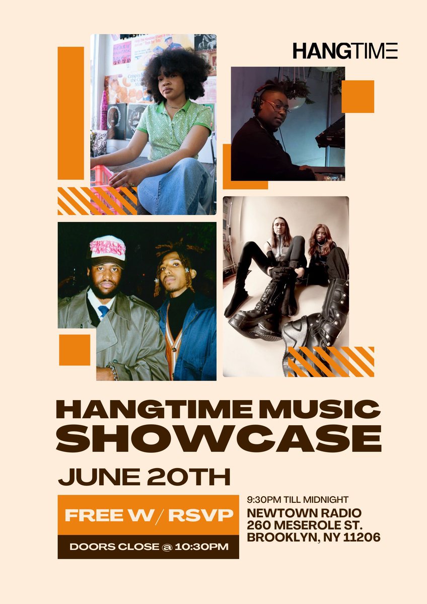HangTimeMusic's tweet image. HangTime Music Showcase is back Friday, June 20th with Black Moss, Rouge Way, Foxy Nora, and DJ Samuella FREE W/ RSVP ✨ posh.vip/e/hangtime-mus…