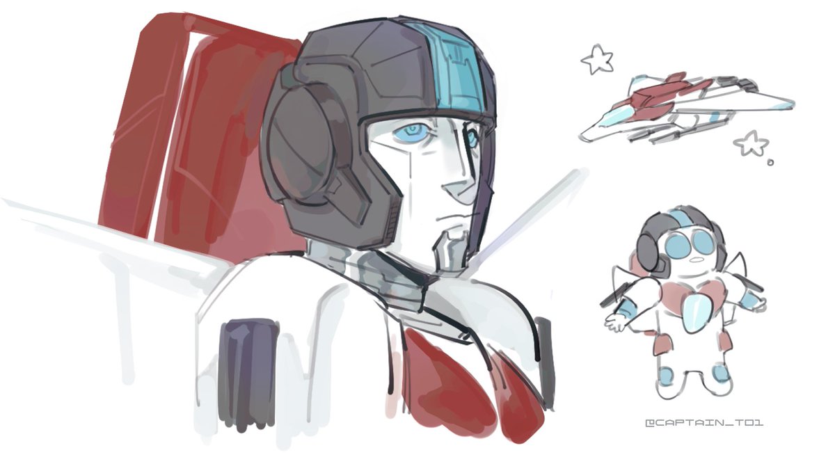 Captain_t01's tweet image. Skystar's kid in TFO style☄️
#tf #Transformers #TransformersOne #skystar #starscream #jetfire #oc (?)