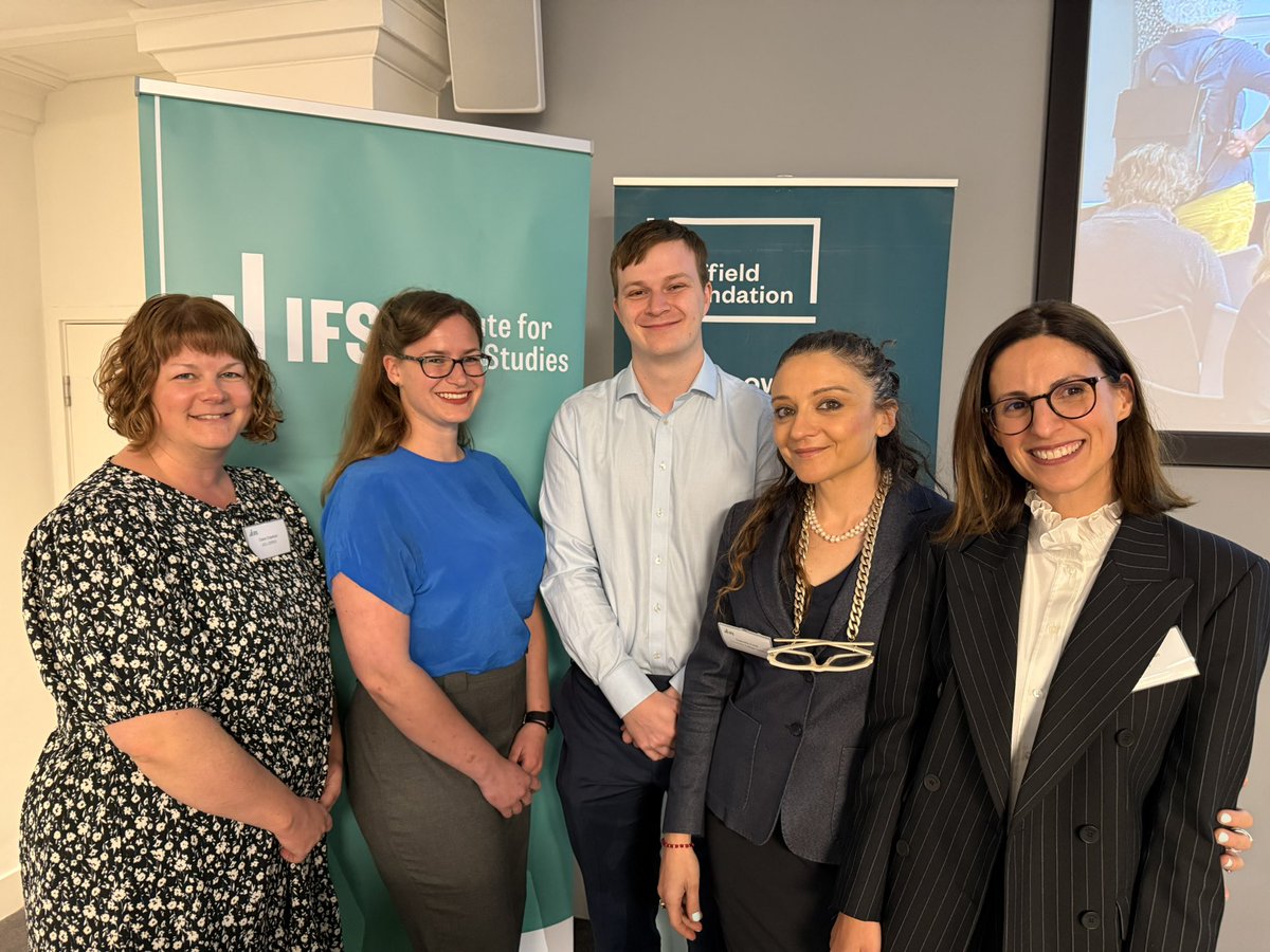 Gabriella Conti (@gabri_ellaconti) on Twitter photo 🙏🏻 from #SureStart report co-authors (from left):
- <a href="/claire_l_crawf/">Claire Crawford</a> <a href="/CEPEO_UCL/">Centre for Ed Policy & Equalising Opportunities</a> & IFS
- <a href="/ckfarquharson/">Christine Farquharson</a> IFS
- <a href="/nridpathecon/">Nick Ridpath</a> IFS
- <a href="/Gabri_EllaConti/">Gabriella Conti</a> <a href="/EconUCL/">UCL Economics</a> <a href="/CLScohorts/">UCL Centre for Longitudinal Studies</a> <a href="/UCLSocRes/">UCL Social Research Institute (SRI)</a> & IFS
- <a href="/Sarah_Cattan/">Sarah Cattan</a> <a href="/nesta_uk/">Nesta</a> & IFS
(+ <a href="/carneiro_econ/">Pedro Carneiro</a>)
📌 our report here: ifs.org.uk/publications/s… 🙏🏻 from #SureStart report co-authors (from left):
- <a href="/claire_l_crawf/">Claire Crawford</a> <a href="/CEPEO_UCL/">Centre for Ed Policy & Equalising Opportunities</a> & IFS
- <a href="/ckfarquharson/">Christine Farquharson</a> IFS
- <a href="/nridpathecon/">Nick Ridpath</a> IFS
- <a href="/Gabri_EllaConti/">Gabriella Conti</a> <a href="/EconUCL/">UCL Economics</a> <a href="/CLScohorts/">UCL Centre for Longitudinal Studies</a> <a href="/UCLSocRes/">UCL Social Research Institute (SRI)</a> & IFS
- <a href="/Sarah_Cattan/">Sarah Cattan</a> <a href="/nesta_uk/">Nesta</a> & IFS
(+ <a href="/carneiro_econ/">Pedro Carneiro</a>)
📌 our report here: ifs.org.uk/publications/s…