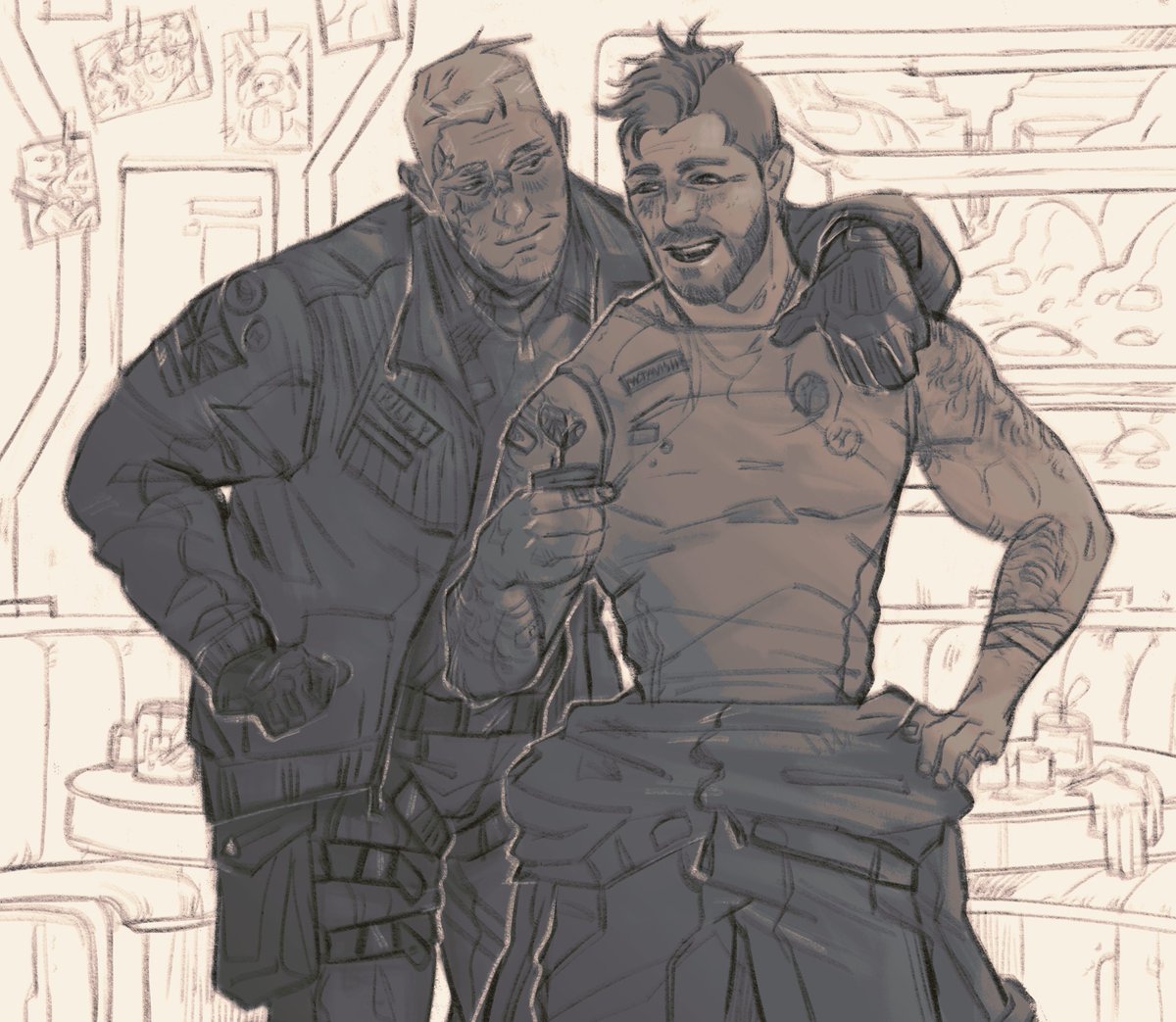 MizuShibaPL's tweet photo. comm of Martian sci-fi #ghoap au :3 https://t.co/o7omQOXn8t