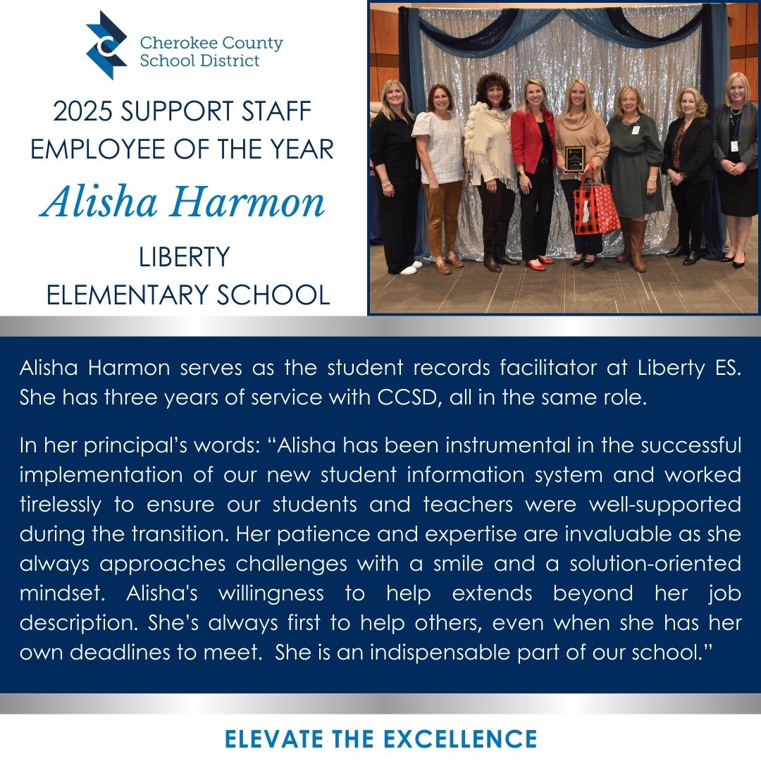 Our district's commitment to Elevating the Excellence is made possible by the outstanding contributions of our talented support staff. Their dedication to go the extra mile is unmatched in helping to create high-quality learning environments where our students can learn more,