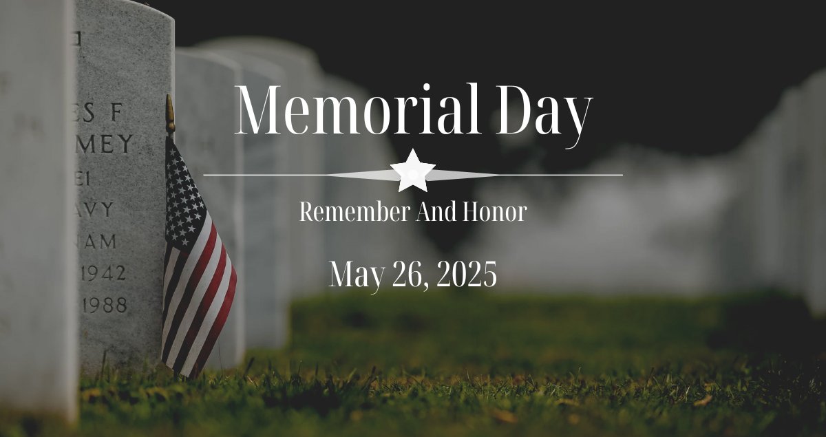 Today, we honor and remember the brave men and women who made the ultimate sacrifice in service to our country. Their courage and commitment to freedom will never be forgotten.