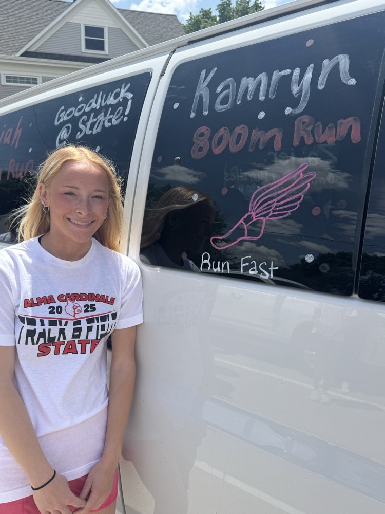 Good luck at State Track!! We know you will be amazing!! #ProudToBeACardinal #BurkeBound