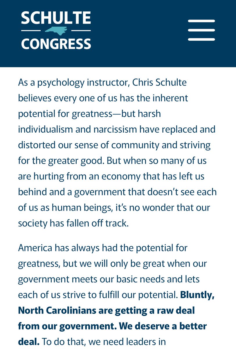 nevbavAlt's tweet image. and lets flip NC D3
give @ChrisSchulteNC some💙

schultefornc.com

#turnNCBlue