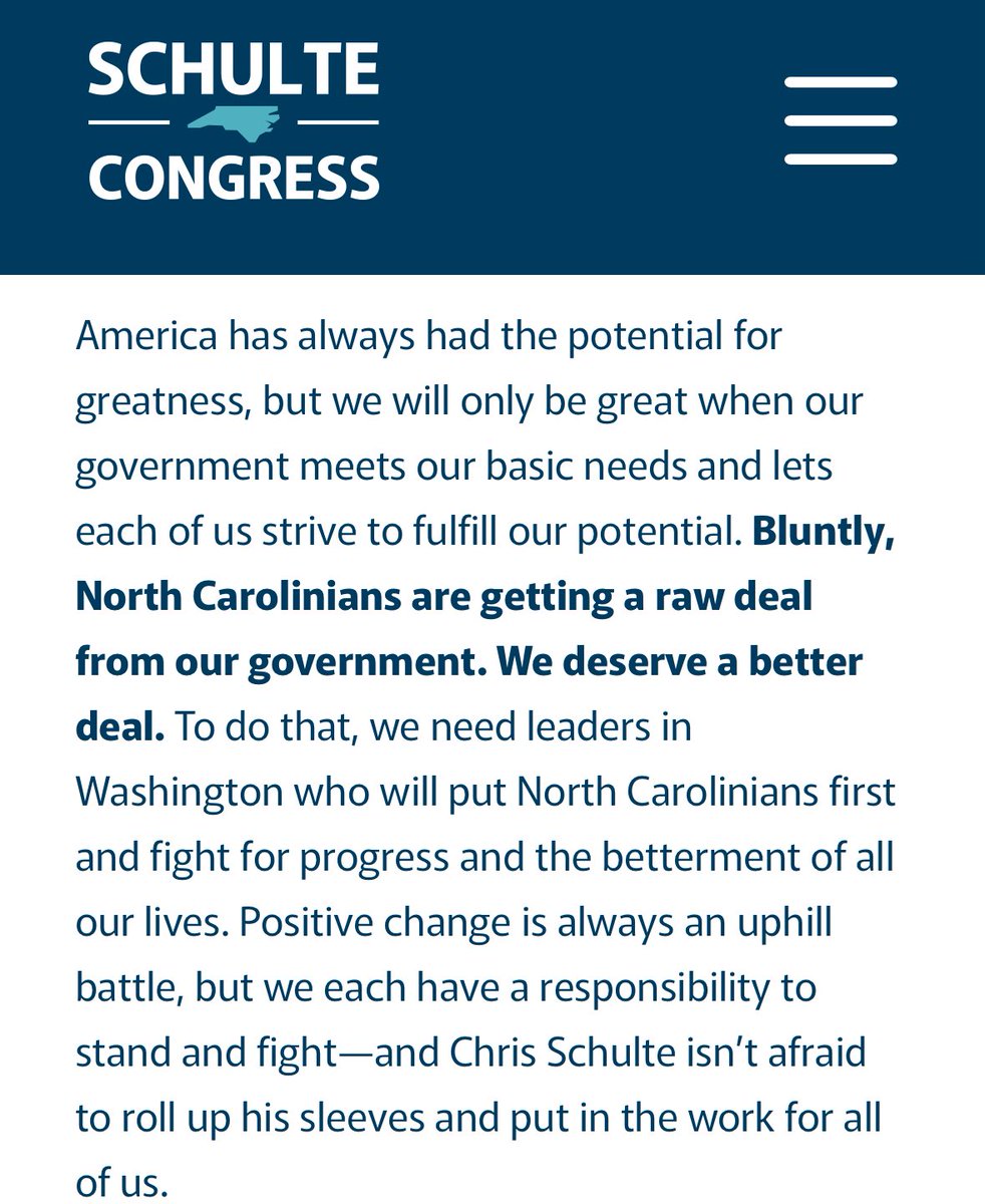 nevbavAlt's tweet image. and lets flip NC D3
give @ChrisSchulteNC some💙

schultefornc.com

#turnNCBlue