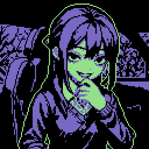 0xDither's tweet image. Just finished up, happy with the progress on this pixel style. New collection incoming? Maybe. Stored fully on-chain via #zerocontract? Most definitely. 2kb at 512x512 btw 🤫🤏