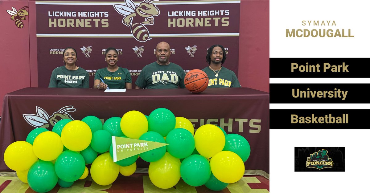 Congratulations to Symaya McDougall!  She will be continuing her academic and basketball careers at Point Park University!! #NextLevel #LHPride #GoPioneers