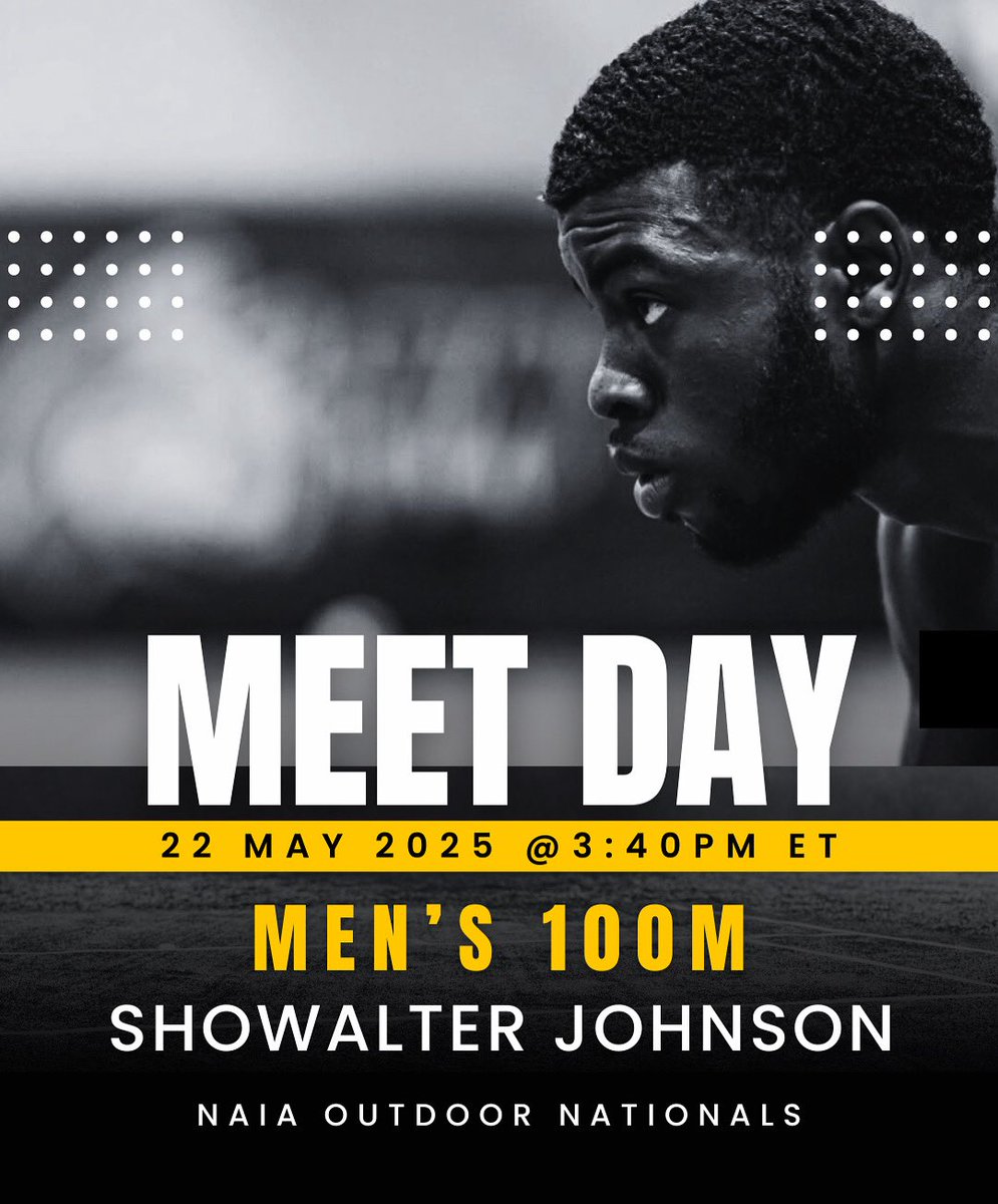 Day 2 of NAIA Outdoor Championships are here!

3:40PM ET - Men’s 100M

Let’s get it!! #WPUTF #WPUAthletics #NAIANationals