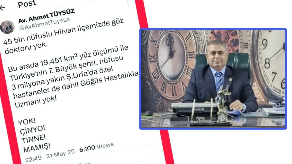 Büyükşehir Meclis Üyesi Tüysüz’den Tepki: “Yok!”, “Çinyo!”, “Tinne!”, “Mamiş!” gaphaberleri.com/haber/246233/b… <a href="/AvAhmetTuysuz/">Av. Ahmet TÜYSÜZ</a>
