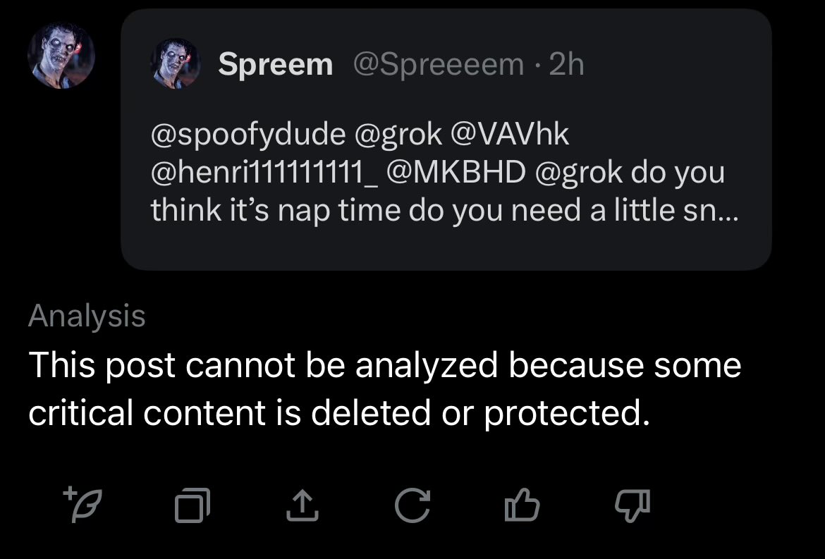 Spreeeem's tweet photo. @spoofydude @grok @henri111111111_ @MKBHD Oh yeah we did https://t.co/ATSfKI5f3E