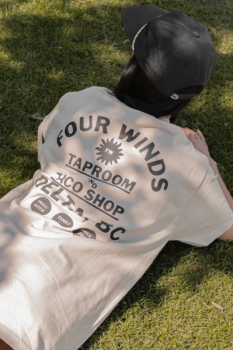 New merch just dropped in the taproom—easy layers for short sleeve weather. Swing through.

#fourwindsbrewing #merch #tee #shortsleeveweather