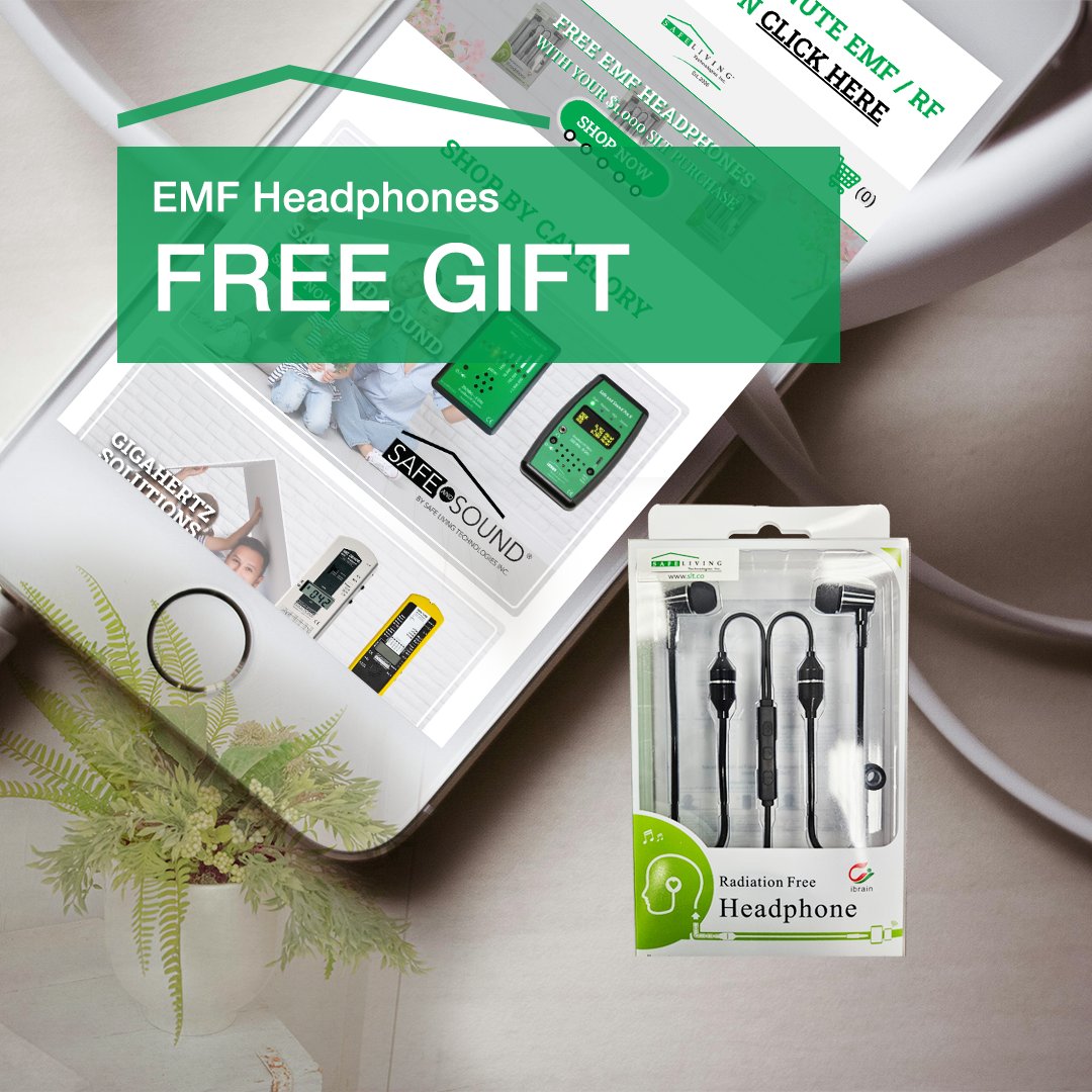SafeLivingEMF's tweet image. FREE EMF Airtube Headphone GIFT WITH PURCHASE with Your $1,000 SLT Purchase!

Don&apos;t miss out on your exclusive offer! While quantities last!

Shop Now! 

safelivingtechnologies.com

#EMFHeadphones #EMFGifts #EMFMeters