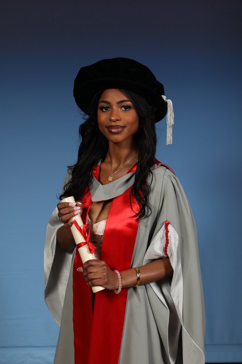 Doctor of Philosophy, which is weird because I never thought I could do it, but here I am. Proud: