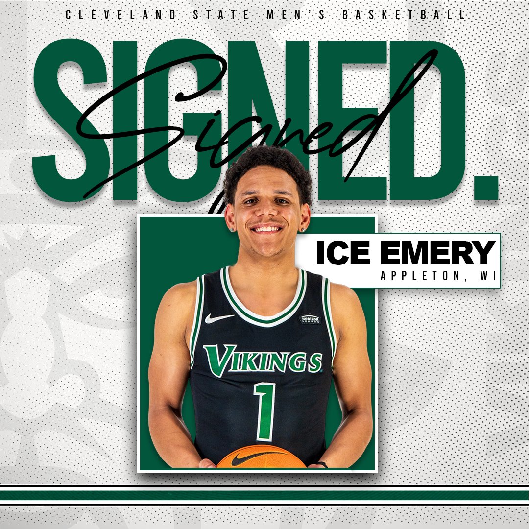 ✍️ SIGNED! 

Excited to add a dynamic guard out of Wisconsin to our team! 

Please welcome Ice (<a href="/chevalier_emery/">ice Emery</a>) to the Viking family! 

🔗 - tinyurl.com/nhjjtn2k

#BUILD | #GoVikes