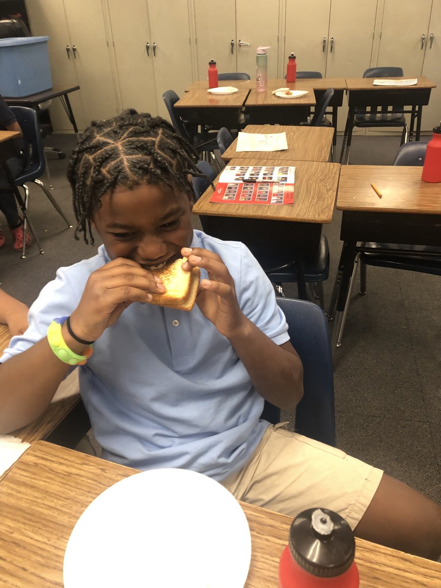 Daily, Ms Biddle’s 5th graders would do an activity with &amp; thank Ms Cole with an AVID chant of Elvis Presley’s “thank you, thank you very much!” Today they made Elvis Presley’s favorite foods to eat, grilled peanut butter, banana, with honey sandwich! <a href="/kckschools/">Kansas City, Kansas Public Schools</a> <a href="/drjoshuasnyder/">Dr. Joshua Snyder</a>