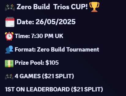 Save the Dates!! 
discord.gg/ChubsC