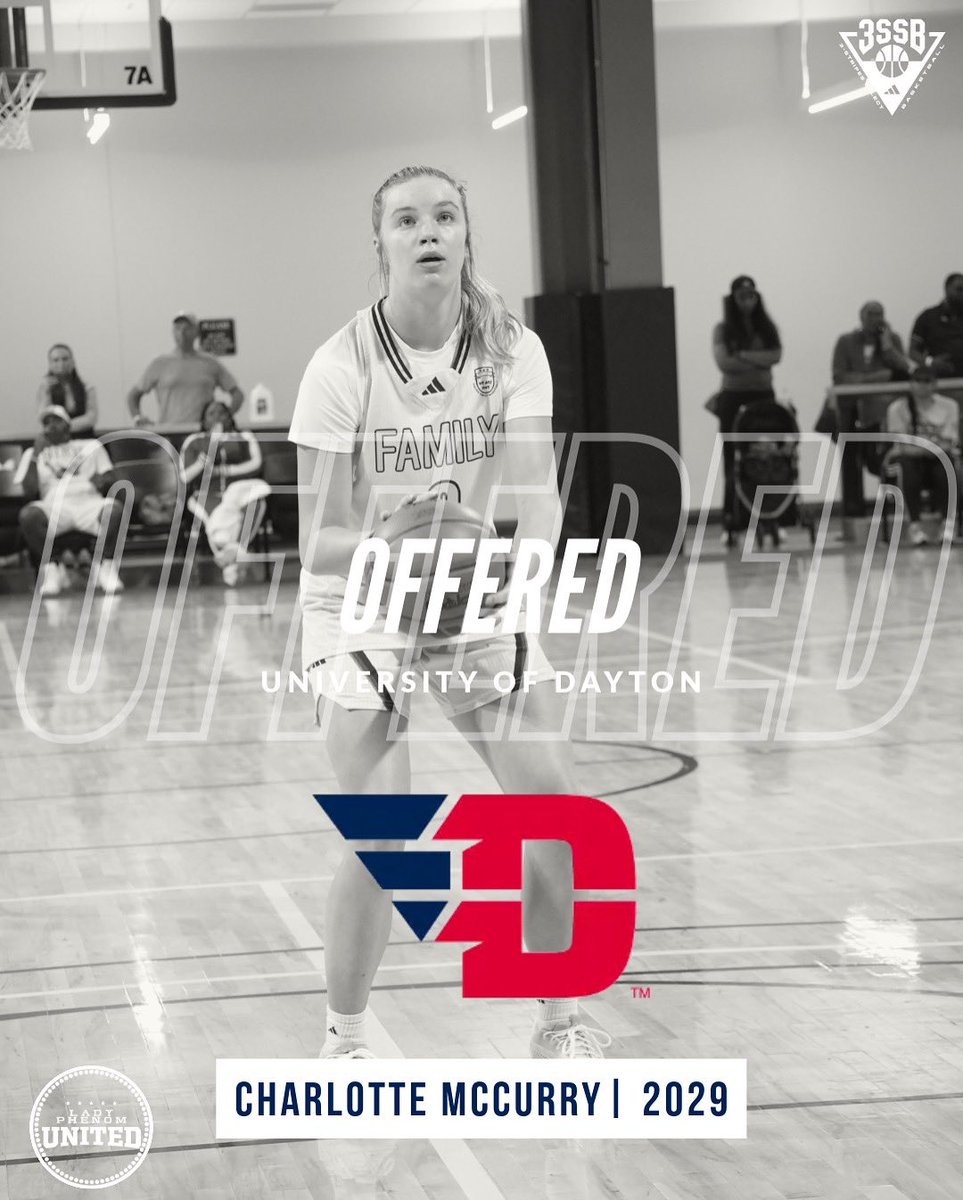 Lady Phenom United (@united_phenom) on Twitter photo Congrats to our 2029 combo guard <a href="/charmccurry/">Charlotte McCurry</a> on the offer from <a href="/DaytonWBB/">Dayton Women's Basketball</a> <a href="/3SSBGCircuit/">3Stripes Select Basketball Girls Circuit</a> Congrats to our 2029 combo guard <a href="/charmccurry/">Charlotte McCurry</a> on the offer from <a href="/DaytonWBB/">Dayton Women's Basketball</a> <a href="/3SSBGCircuit/">3Stripes Select Basketball Girls Circuit</a>