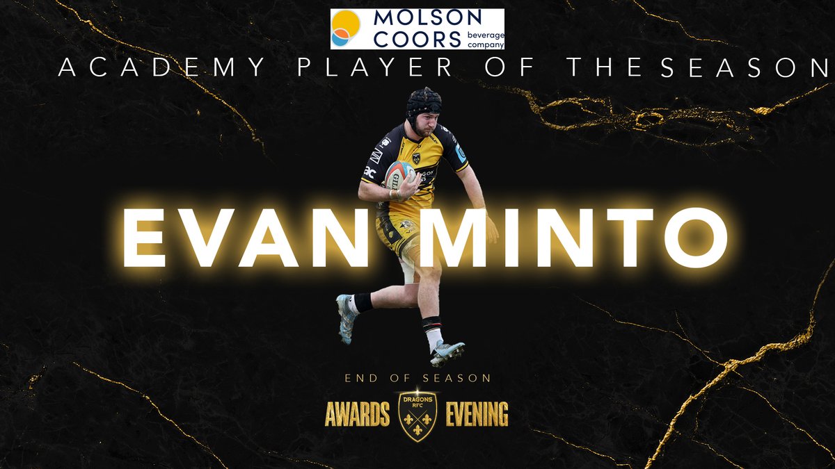 🏉𝗔𝗖𝗔𝗗𝗘𝗠𝗬 𝗣𝗢𝗦 | Our first award of the evening sees us celebrate our Academy Player of the Season.🏆

The nominees for this are: 

Logan Franklin
Evan minto 
Noah Morgan 
Harry Rees-Weldon 
Cerrig Smith 

And the winner is...Evan Minto! 

#WeAreGwentRugby