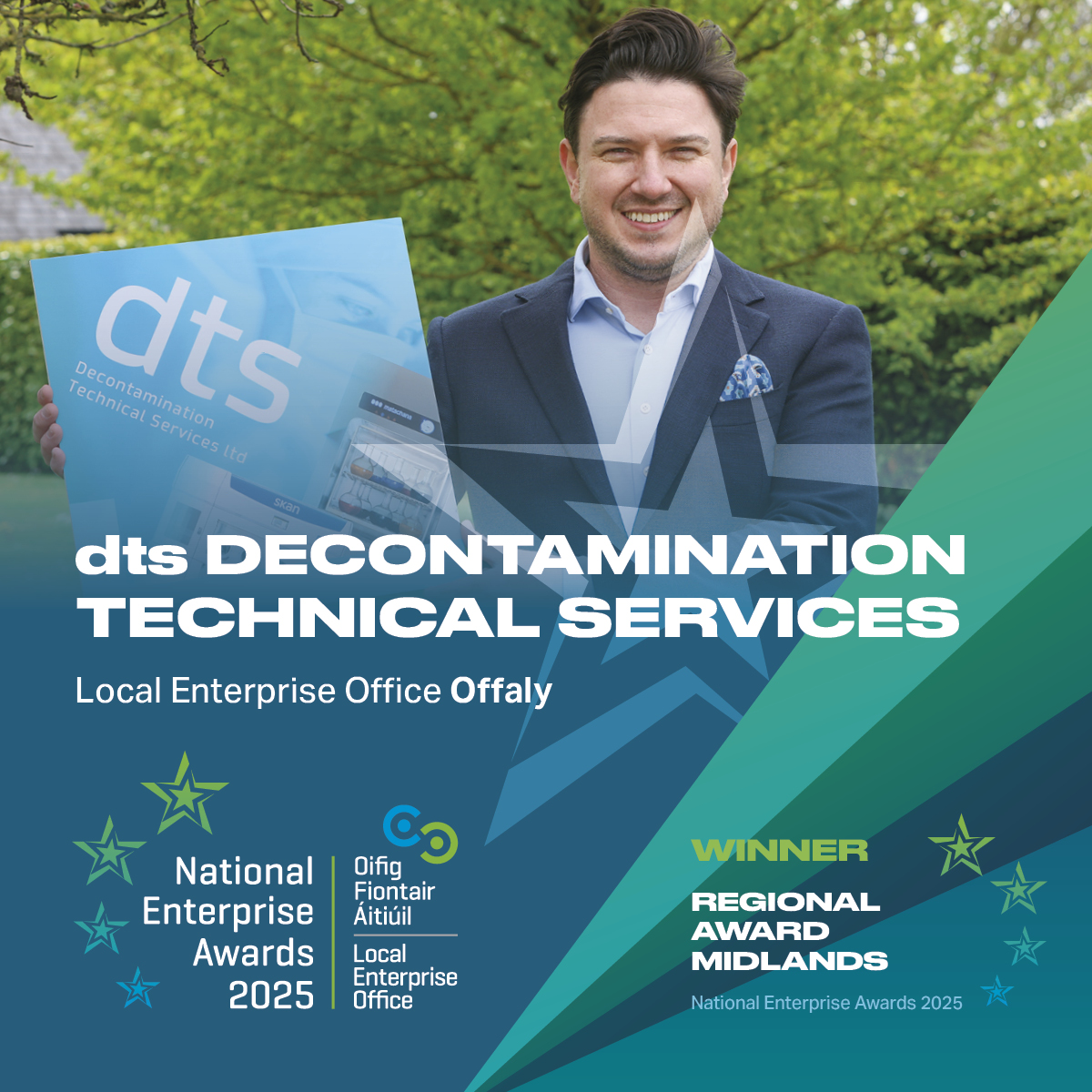 Loc_Enterprise's tweet photo. The Winner of the Midlands Region Award at this year's National Enterprise Awards is DTS @LEOOffaly #NEAwards #MakingItHappen https://t.co/5izzuEFQ0n