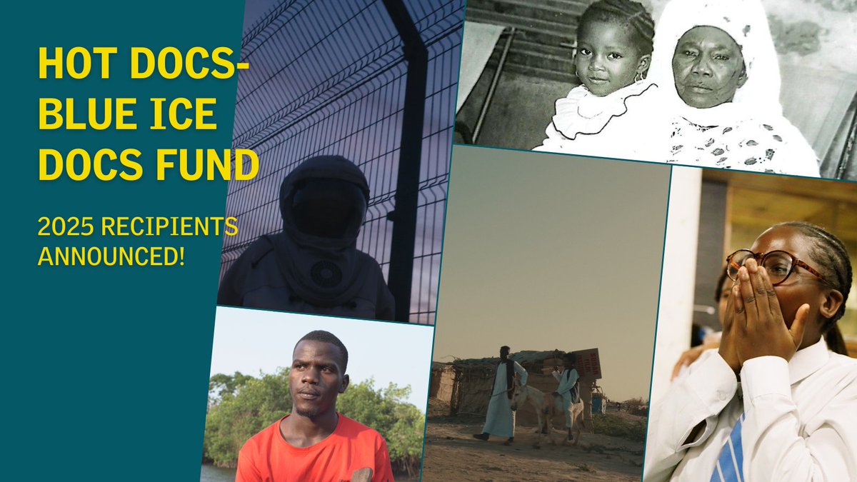 Hot Docs and Blue Ice Docs empower African storytellers! 🎥✨

Celebrating its 14th year, the Hot Docs-Blue Ice Docs Fund supports eight powerful African documentary projects through development &amp; production grants of $112,000 CAD  in total!

Learn more: ow.ly/voZI50VXmXt