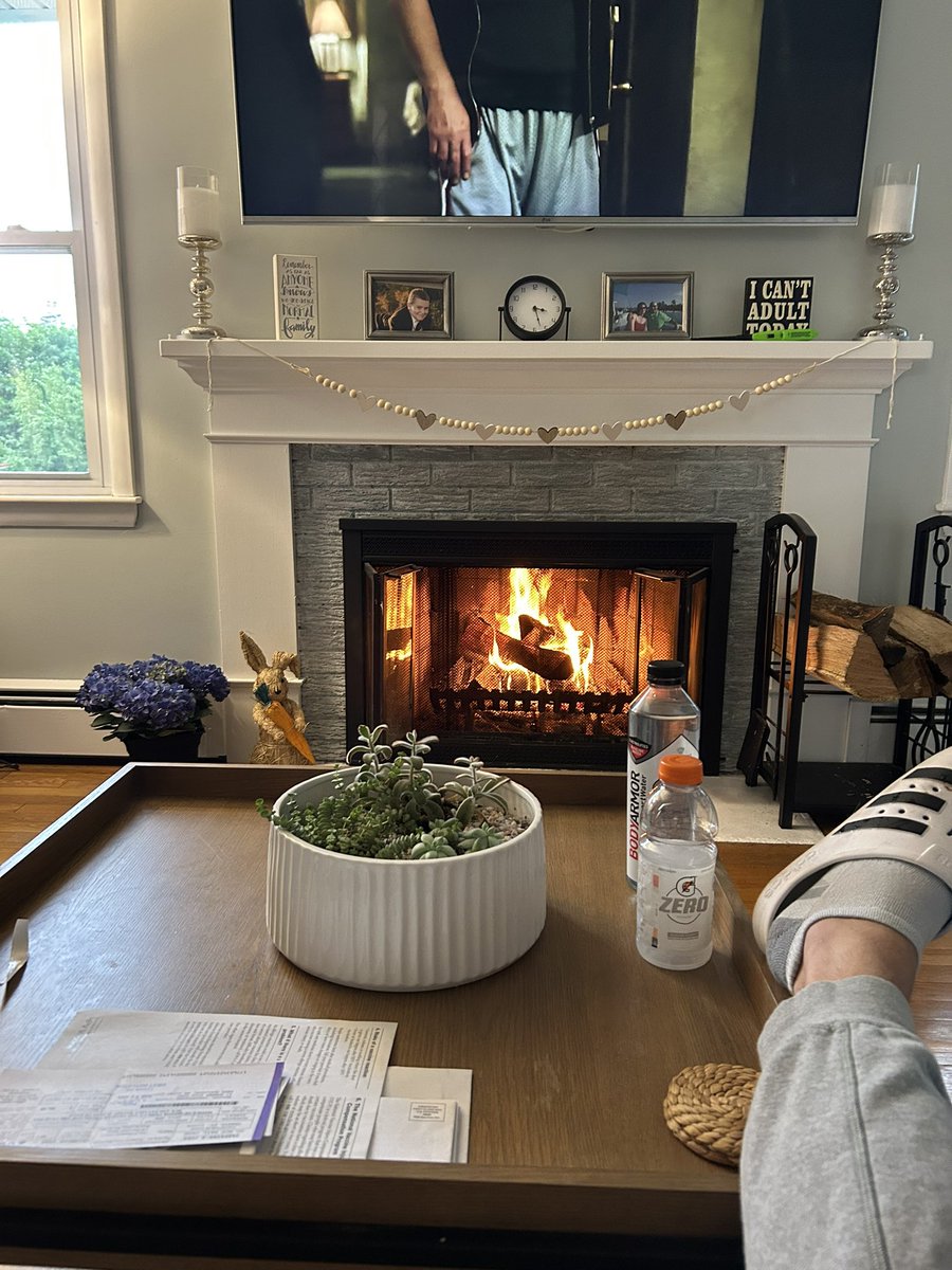 This should be happening outside on Memorial Day Weekend.  Not in my effing living room.