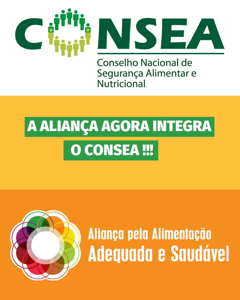 Finalmente o Decreto de Nomeação da nova composição da sociedade civil do #Consea foi publicado no Diário Oficial da União. Em tempos onde a agenda pela Soberania e Segurança Alimentar e Nutricional fica cada vez mais urgente, a Aliança se une a um coletivo potente e comprometido