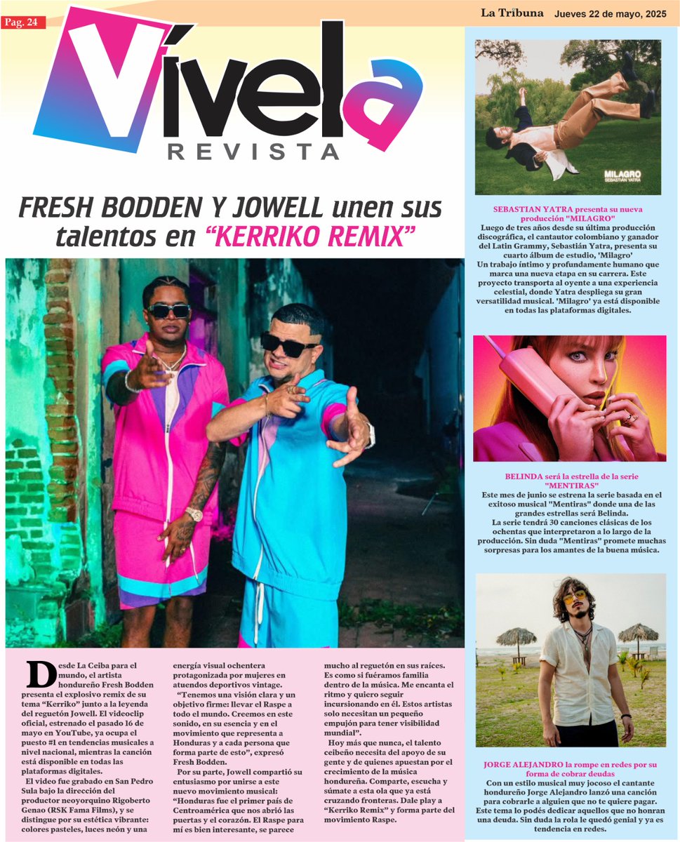 JUEVES!! De <a href="/revistavivelahn/">revistavivela</a> en su edición impresa y digital PDF en tu diario La Tribuna. Editada por <a href="/edgardoriverah/">Edgardo Rivera</a> 📰🗞💻📱