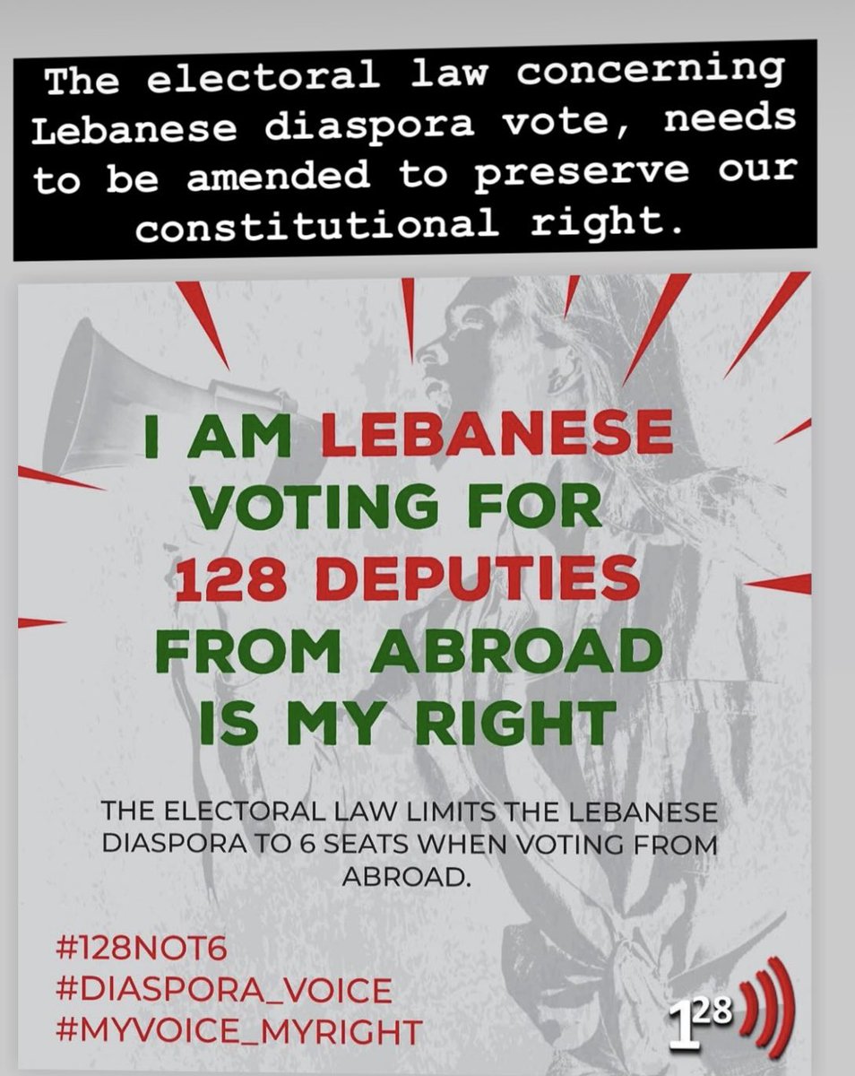 TLDNet's tweet photo. We firmly support the law amendment proposal submitted by 9 MPs and warn the parliamentary blocs against blocking the amendment and obstructing the diaspora voting. #128not6 #lebanesediaspora #votingrights https://t.co/juc029jyqO